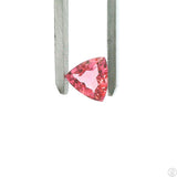 2.32 Carat Natural Pink Tourmaline 9 mm Trillion Faceted Gemstone Loose