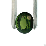 7.09 Carat Natural Green Tourmaline 12 x 10 mm Oval Faceted Gemstone Loose