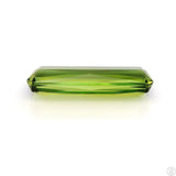 4.12 Carat Natural Green Tourmaline 18 x 6 mm Rectangle Faceted Gemstone Loose
