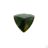 2.53 Carat Natural Green Tourmaline 10 mm Trillion Faceted Gemstone Loose