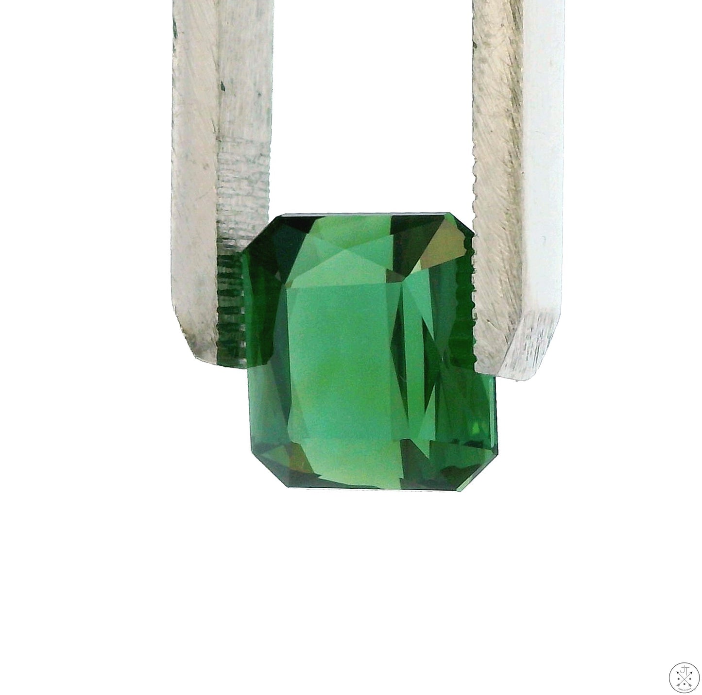 6.05 Carat Natural Green Tourmaline 10 mm Square Emerald Faceted Gemstone Loose