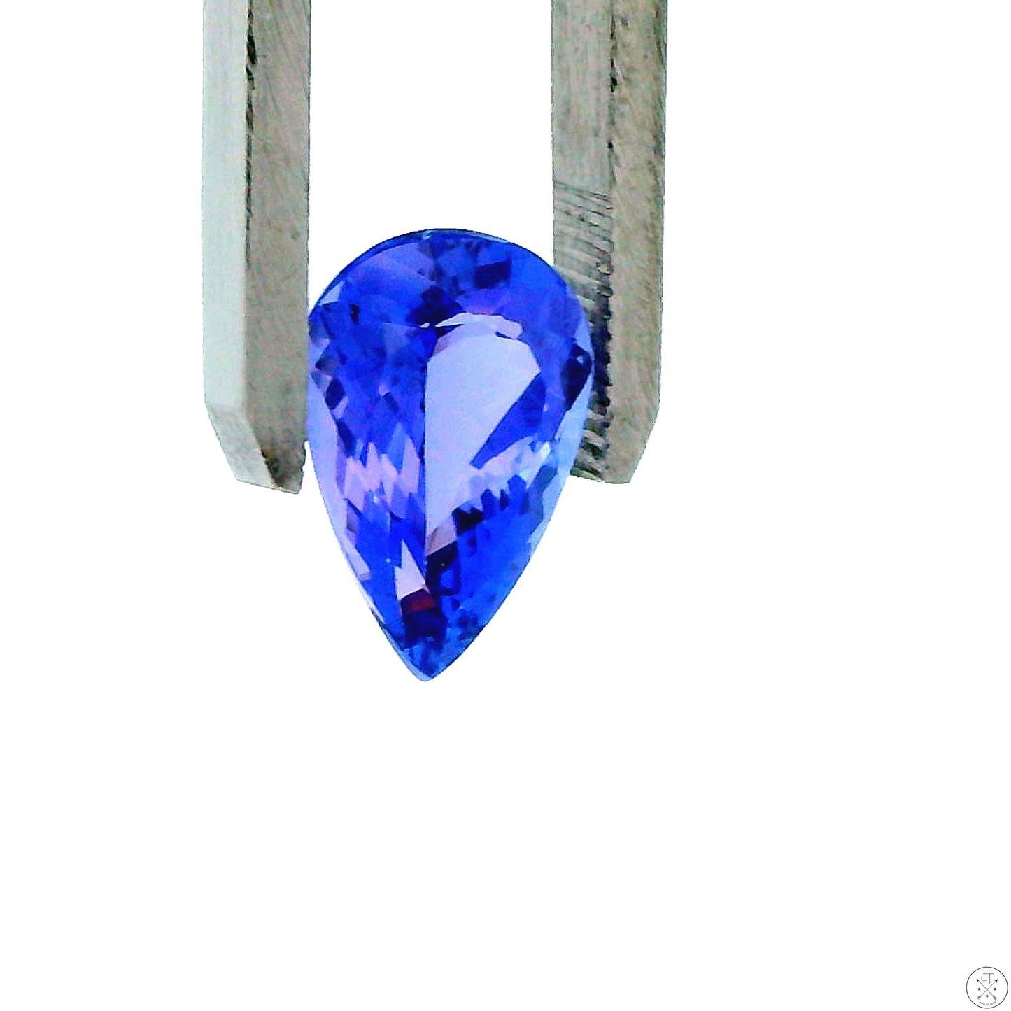 3.91 Carat Natural Tanzanite 13 x 9 mm Pear Faceted Gemstone Loose