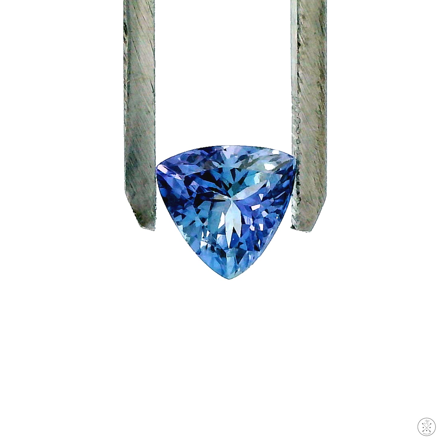 2.24 Carat Natural Tanzanite 8 mm Trillion Faceted Gemstone Loose