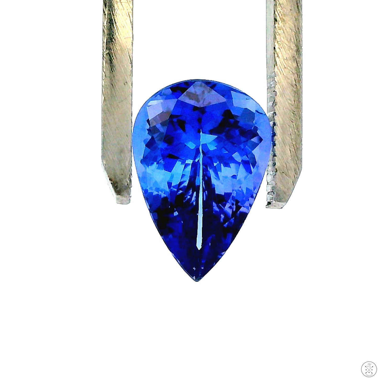 4.08 Carat Natural Tanzanite 12.7 x 8.7 mm Pear Faceted Gemstone Loose