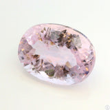 12.35 Carat Natural Kunzite 16 x 12 mm Oval Faceted Gemstone Loose