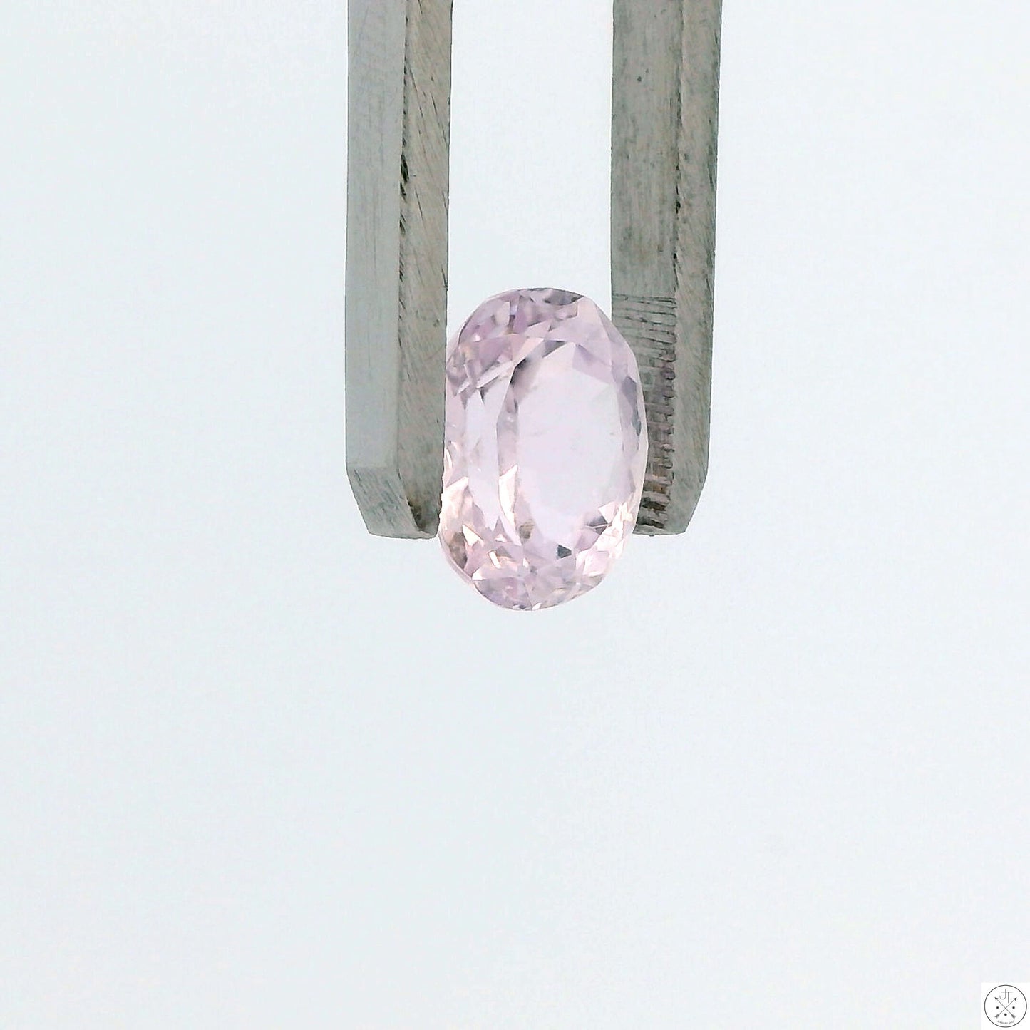 4.08 Carat Natural Kunzite 11 x 9 mm Oval Faceted Gemstone Loose