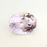 4.08 Carat Natural Kunzite 11 x 9 mm Oval Faceted Gemstone Loose