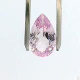 8.18 Carat Natural Kunzite 17.2 x 10.7 mm Pear Faceted Gemstone Loose