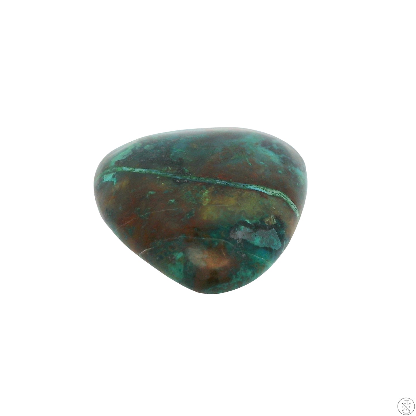 35 Carat Natural Chrysocolla Cabochon 29 x 26 mm Gemstone Loose Malachite