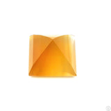 7.57 Carat Natural Honey Agate 12 x 12 mm Square Faceted Gemstone Loose