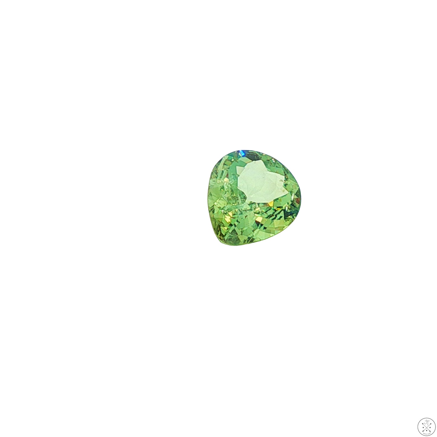 2.04 Carat Natural Demantoid Garnet 10 x 8 mm Pear Faceted Loose Gemstone