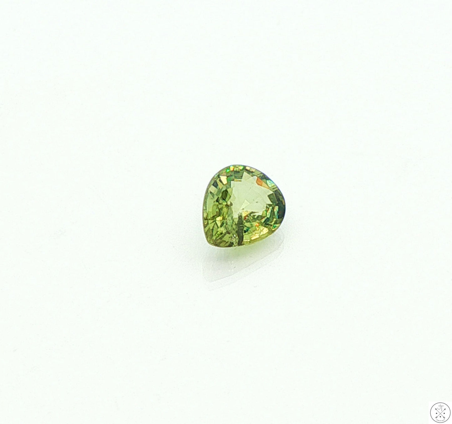 1.13 Carat Natural Demantoid Garnet 8 x 6 mm Pear Faceted Loose Gemstone