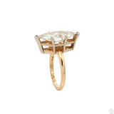 Vintage 14k Yellow Gold Solitaire Ring 3 Carat Natural Diamond Size 4.25 KSI2 Marquise Engagement Upgrade