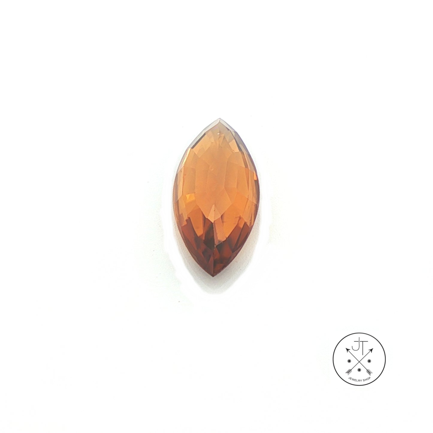 3.60 Carat Natural Orange Zircon 14.3 x 6.5 mm Marquise Faceted Gemstone Loose