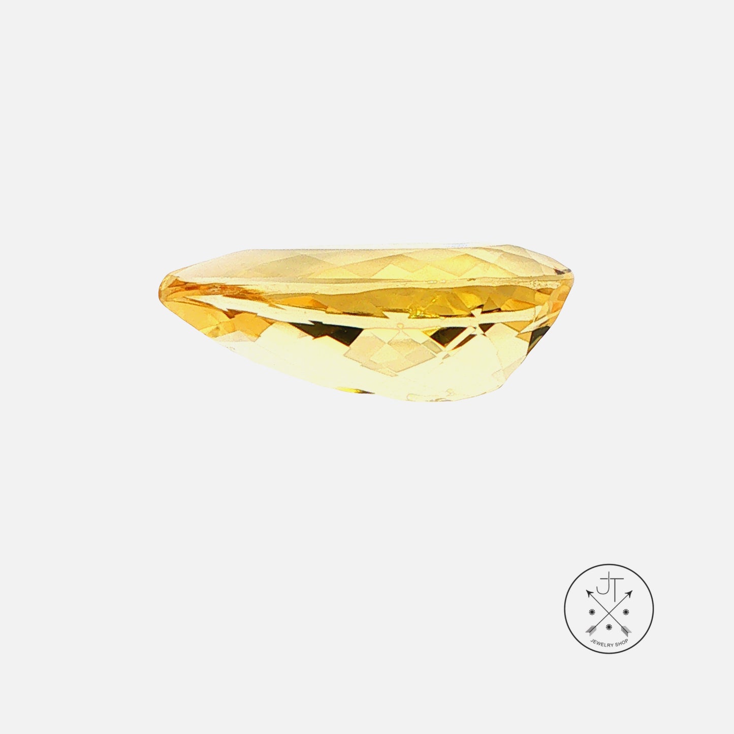 6.90 Carat Natural Heliodor Beryl 19 x 10 mm Pear Faceted Gemstone Loose