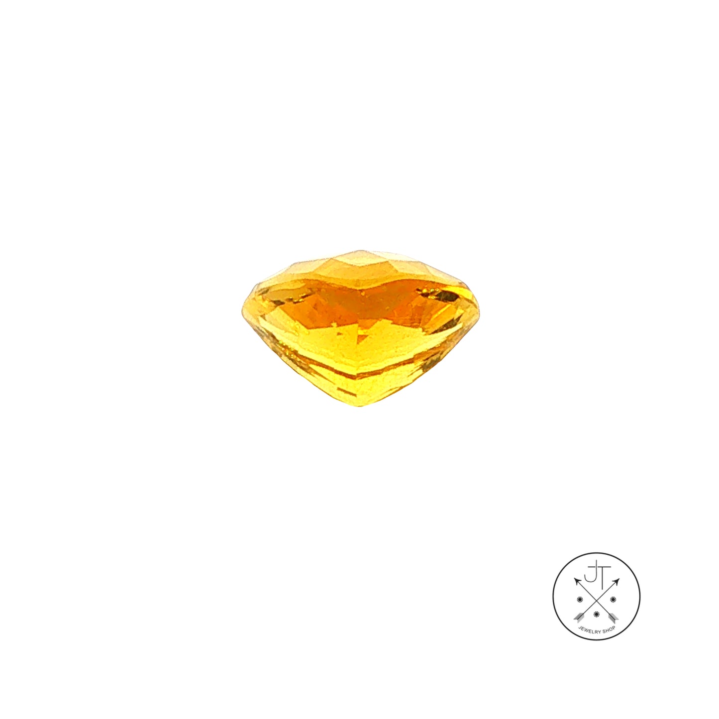 5.18 Carat Natural Heliodor Beryl 11.9 mm Trillion Faceted Gemstone Loose Checkerboard