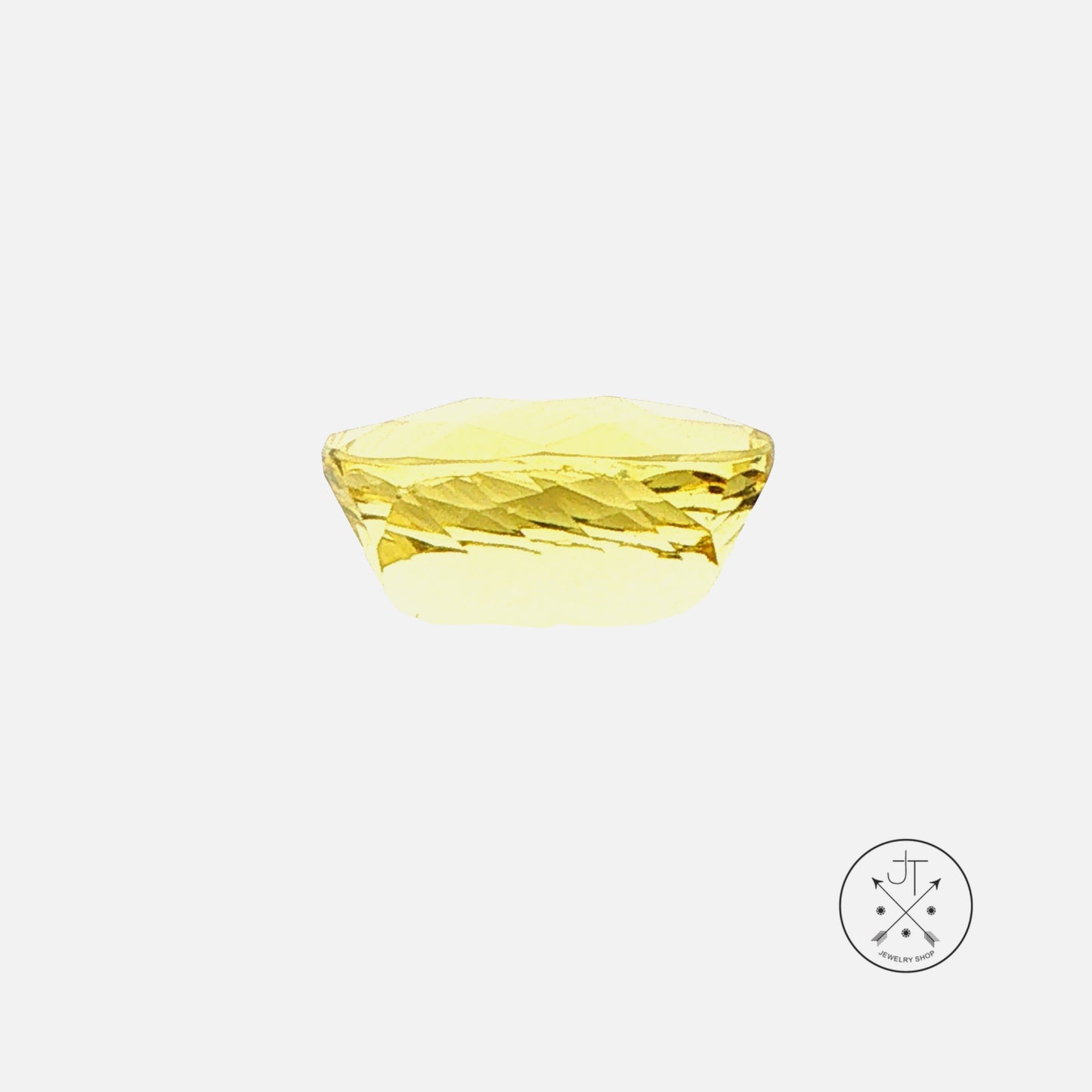 3.92 Carat Natural Heliodor Golden Beryl 12 x 9.8 mm Oval Faceted Gemstone Loose