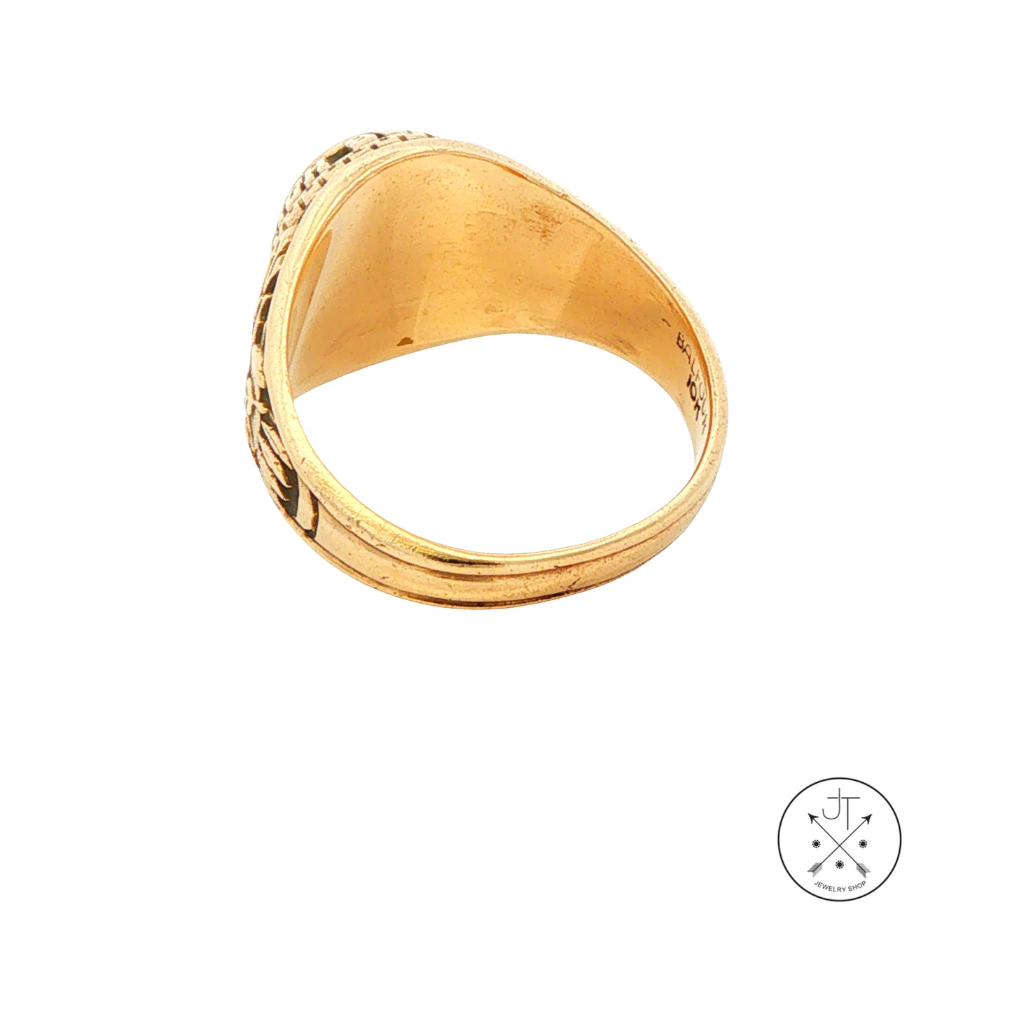 Vintage 10k Yellow Gold Class Ring Size 6 Estate 1972 Bulldog Excellent Condition