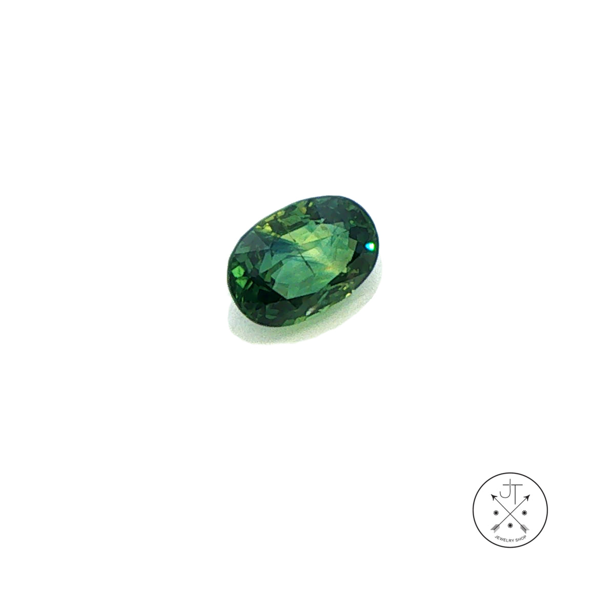 2.23 Carat Natural Sapphire Oval Faceted 8.6 x 6.2 mm Gemstone Teal Loose No Heat