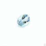 1.16 Carat Elbaite Tourmaline 8 x 6 mm Blue Oval Faceted Natural Gemstone NOS