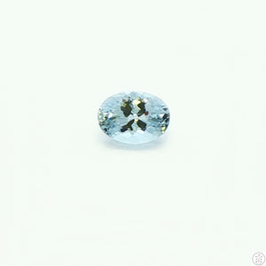 1.16 Carat Elbaite Tourmaline 8 x 6 mm Blue Oval Faceted Natural Gemstone NOS