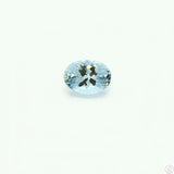 1.16 Carat Elbaite Tourmaline 8 x 6 mm Blue Oval Faceted Natural Gemstone NOS