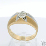 Vintage 10k Yellow Gold Ring with Diamond Size 9.5