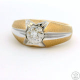 Vintage 10k Yellow Gold Ring with Diamond Size 9.5