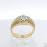 Vintage 10k Yellow Gold Ring with Diamond Size 9.5