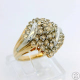 Vintage 10k Yellow Gold Ring with 1.25 ctw Diamonds Size 7.25