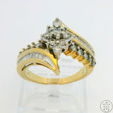 10k Yellow Gold Ring with .96 ctw Diamonds Size 7.75