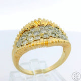 14k Yellow Gold Band with 1.00 ctw Diamonds Size 9 Ring