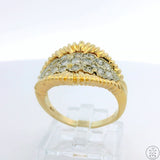 14k Yellow Gold Band with 1.00 ctw Diamonds Size 9 Ring