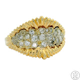 14k Yellow Gold Band with 1.00 ctw Diamonds Size 9 Ring