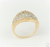 14k Yellow Gold Band with 1.00 ctw Diamonds Size 9 Ring