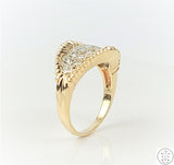 14k Yellow Gold Band with 1.00 ctw Diamonds Size 9 Ring