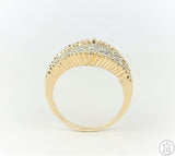 14k Yellow Gold Band with 1.00 ctw Diamonds Size 9 Ring