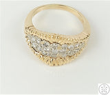 14k Yellow Gold Band with 1.00 ctw Diamonds Size 9 Ring