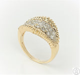 14k Yellow Gold Band with 1.00 ctw Diamonds Size 9 Ring