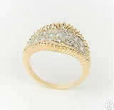 14k Yellow Gold Band with 1.00 ctw Diamonds Size 9 Ring