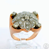 14k Rose Gold Ring with 1 ctw Diamonds Size 5.75