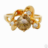 14k Yellow Gold Ring with 1 ctw Natural Diamonds Size 6.25