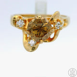 14k Yellow Gold Ring with 1 ctw Diamonds Size 6.25