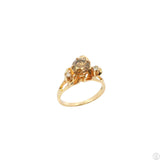 14k Yellow Gold Ring with 1 ctw Natural Diamonds Size 6.25