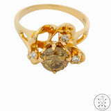 14k Yellow Gold Ring with 1 ctw Diamonds Size 6.25