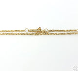14k Yellow Gold 1.7 mm Rope Chain 18 inch