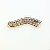 Vintage 10k Yellow Gold Journey Pendant with .85 ctw Natural Diamonds