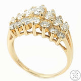 14k Yellow Gold Ring with 2 ctw Diamonds Size 8.5 Certified