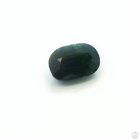 11 Carat Natural Sapphire Untreated Oval Faceted 15 x 10 mm Gemstone Blue Green Loose