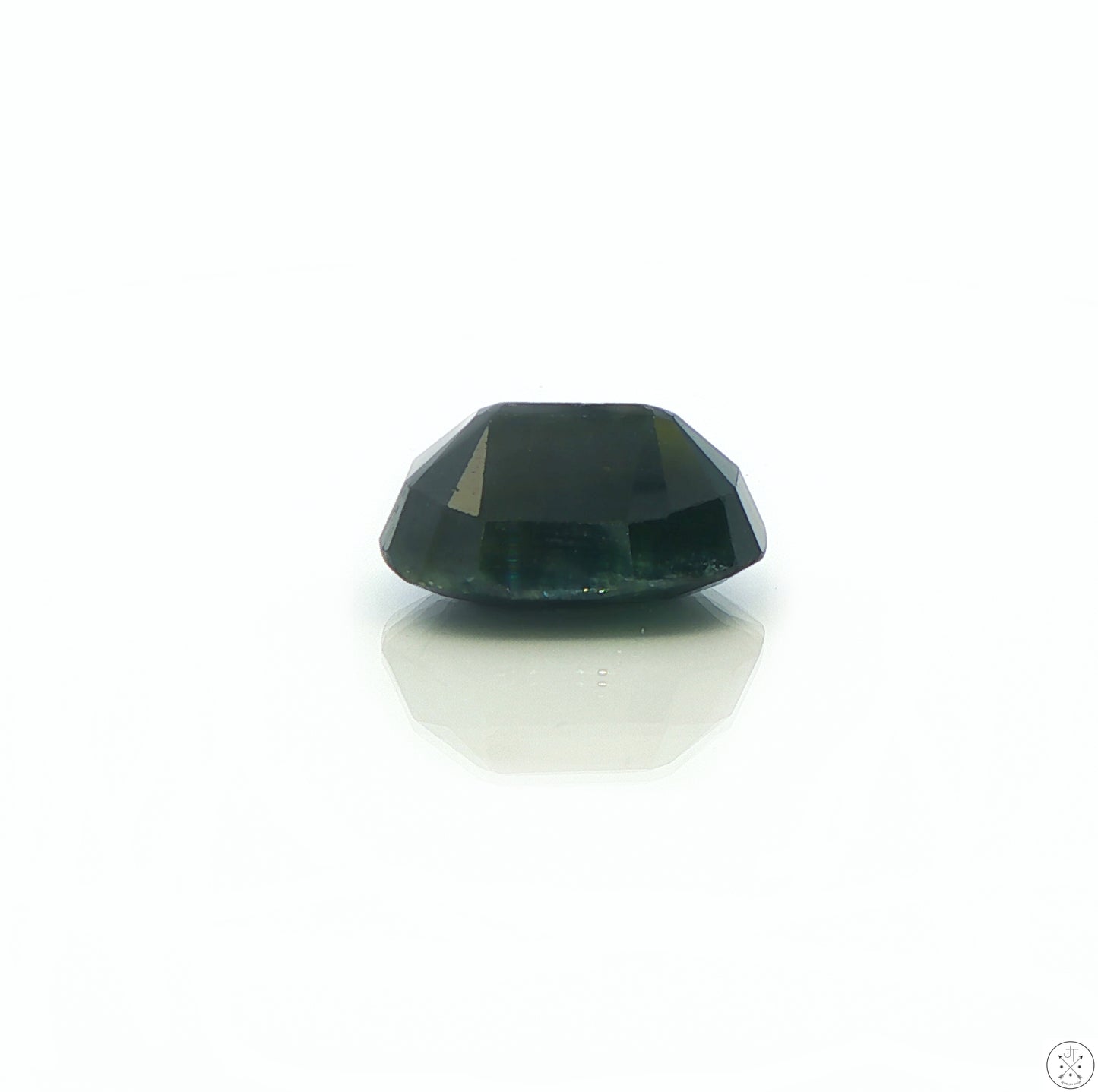 11 Carat Natural Sapphire Untreated Oval Faceted 15 x 10 mm Gemstone Blue Green Loose
